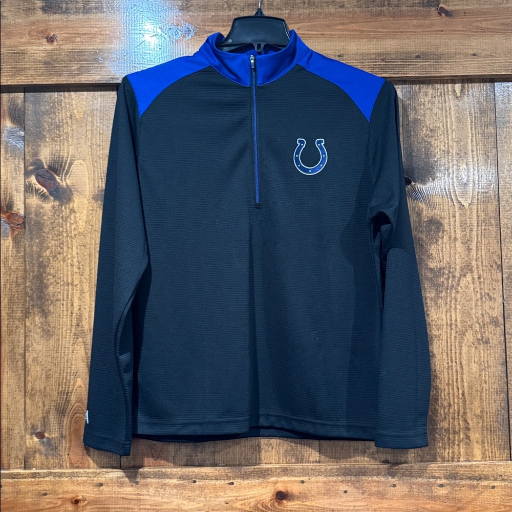 Indianapolis Colts 1/4 Zip Pullover Size Medium